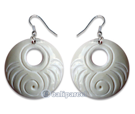 Earring, Handmade With Bone