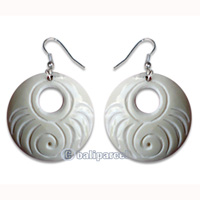 Earring, Handmade With Bone
