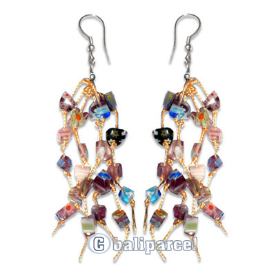 Earring, Handmade With Stone.