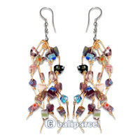 Earring, Handmade With Stone.