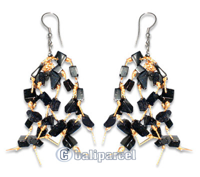 Earring, Handmade With Stone.