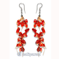 Earring, Handmade With Stone.