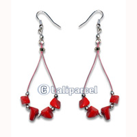 Earring, Handmade With Stone.