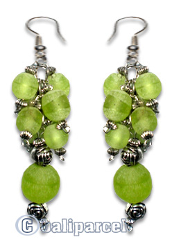 Earring, Handmade With Stone.