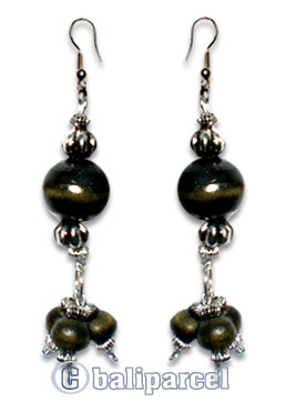 Earring, Handmade With Wood