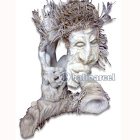 Bamboo Statue, Handmade From Bamboo Root