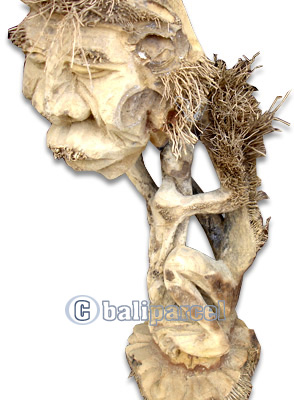 Bamboo Statue, Handmade From Bamboo Root