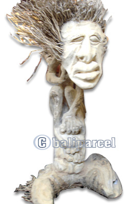 Bamboo Statue, Handmade From Bamboo Root