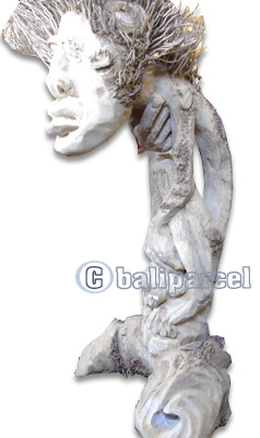 Bamboo Statue, Handmade From Bamboo Root