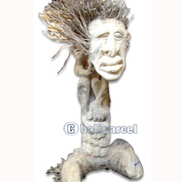 Bamboo Statue, Handmade From Bamboo Root