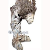 Bamboo Statue, Handmade From Bamboo Root