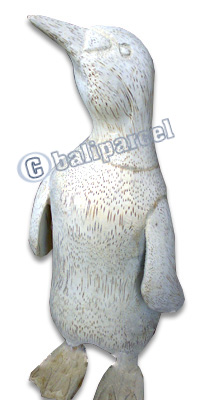 Bamboo Pinguin,  Handmade From Bamboo Root