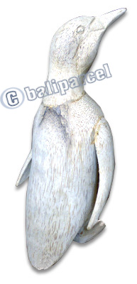 Bamboo Pinguin,  Handmade From Bamboo Root