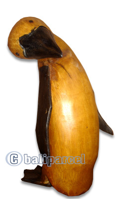 Bamboo Pinguin,  Handmade From Bamboo Root
