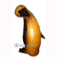 Bamboo Pinguin,  Handmade From Bamboo Root