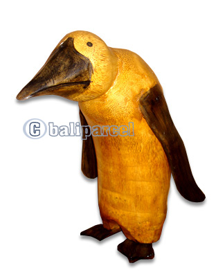 Bamboo Pinguin,  Handmade From Bamboo Root