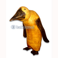 Bamboo Pinguin,  Handmade From Bamboo Root