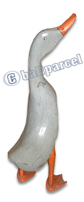 Bamboo Duck,  Handmade From Bamboo Root, Cracking Color