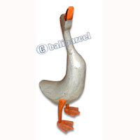 Bamboo Duck,  Handmade From Bamboo Root, Cracking Color