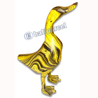 Bamboo Duck,  Handmade From Bamboo Root, Colorfull