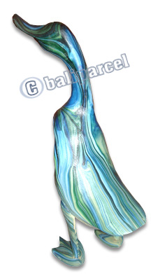 Bamboo Duck,  Handmade From Bamboo Root, Colorfull