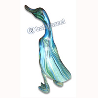 Bamboo Duck,  Handmade From Bamboo Root, Colorfull