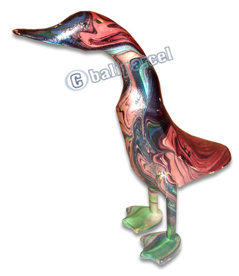 Bamboo Duck,  Handmade From Bamboo Root, Colorfull