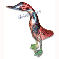 Bamboo Duck,  Handmade From Bamboo Root, Colorfull