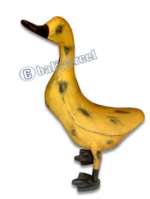 Bamboo Duck,  Handmade From Bamboo Root, Colorfull