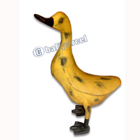 Bamboo Duck,  Handmade From Bamboo Root, Colorfull