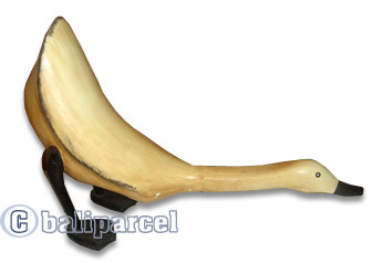 Bamboo Duck,  Handmade From Bamboo Root, Colorfull