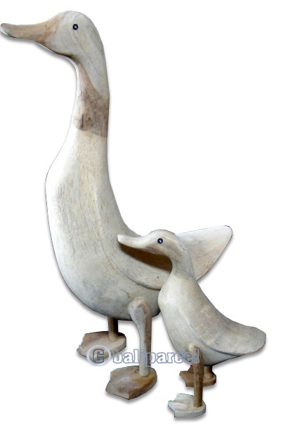 Bamboo Duck,  Handmade From Bamboo Root, Natural