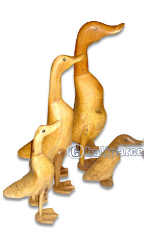 Bamboo Duck,  Handmade From Bamboo Root, Natural