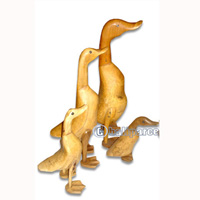 Bamboo Duck,  Handmade From Bamboo Root, Natural