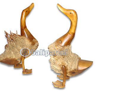 Bamboo Duck,  Handmade From Bamboo Root, Natural