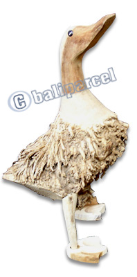 Bamboo Duck,  Handmade From Bamboo Root, Natural