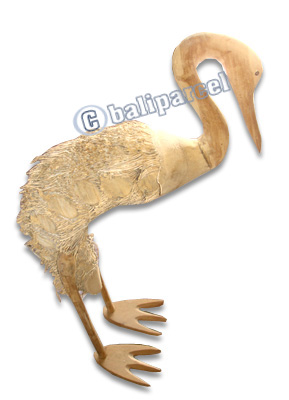 Bamboo Bird, Handmade From Bamboo Root, Natural