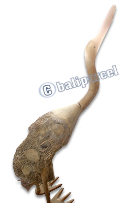 Bamboo Bird, Handmade From Bamboo Root, Natural