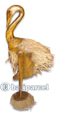 Bamboo Bird, Handmade From Bamboo Root, Natural