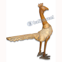 Bamboo Bird, Handmade From Bamboo Root, Natural