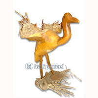 Bamboo Bird, Handmade From Bamboo Root, Natural