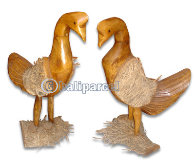Bamboo Bird, Handmade From Bamboo Root, Natural