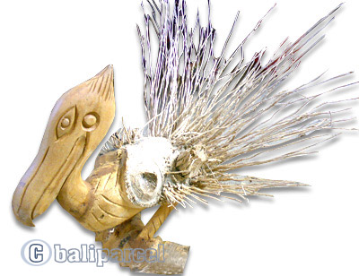 Bamboo Bird, Handmade From Bamboo Root, Natural