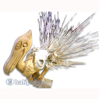 Bamboo Bird, Handmade From Bamboo Root, Natural