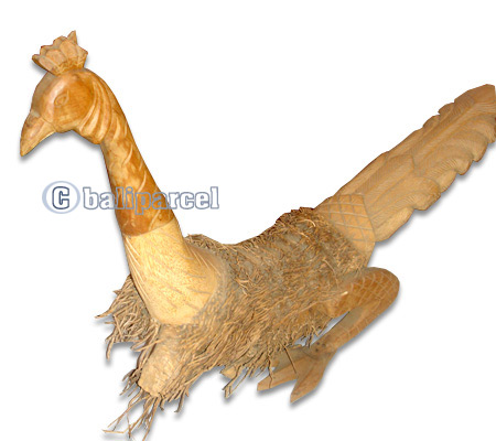 Bamboo Bird, Handmade From Bamboo Root, Natural