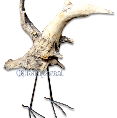 Wooden Bird, Handmade From Teak Wood