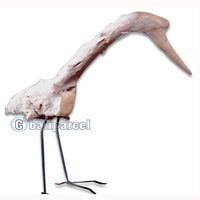 Wooden Bird, Handmade From Teak Wood