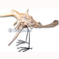 Wooden Bird, Handmade From Teak Wood