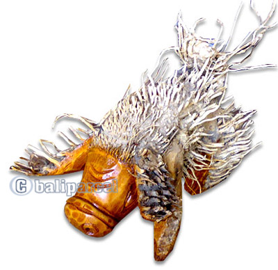 Bamboo Pig, Handmade From Bamboo Root, Natural