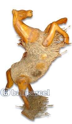 Bamboo Horse, Hanmade From Bamboo Root